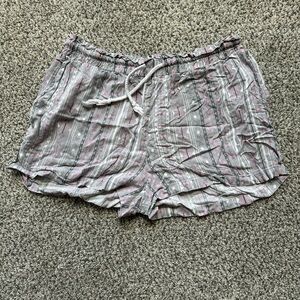 La Vie En Rose Striped Gray and Pink pyjama  Shorts